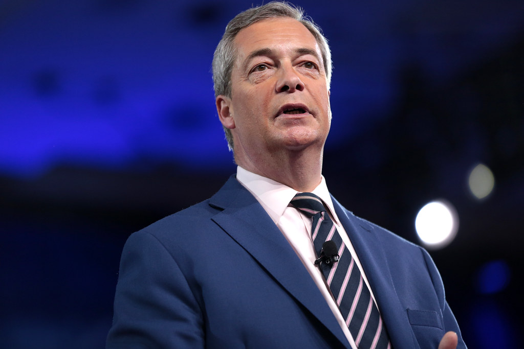 Nigel Farage has called out Boris Johnson for a boxing match. Picture: WikiMedia