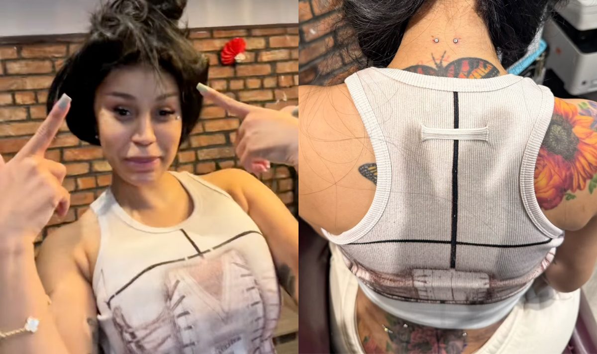 Cardi B debuts new daring dermal piercings on neck and back Cardi B