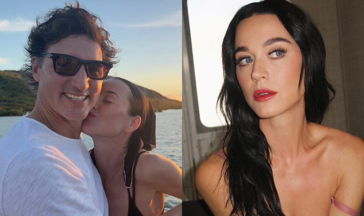 Katy Perry shares kiss with Justin Trudeau in holiday snaps Katy Perry