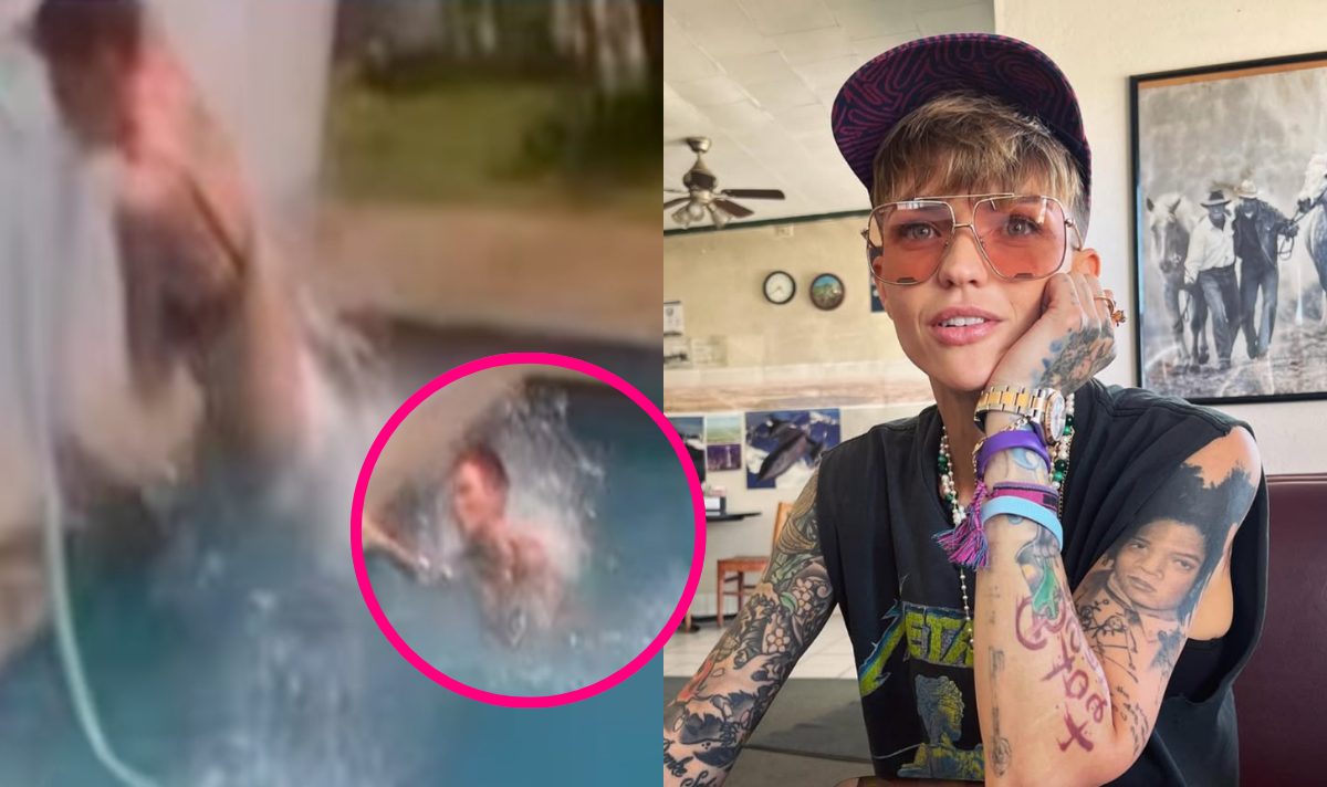 Ruby Rose rushed to hospital after horror pool fall leaves ribs broken Ruby Rose has been rushed to hospital after breaking two ribs in a painful fall into her backyard swimming pool