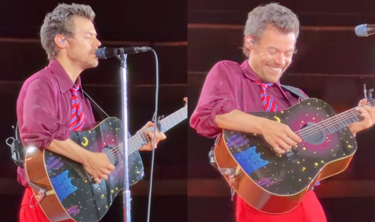Harry Styles forgets lyrics to his own song during world tour show Harry Styles